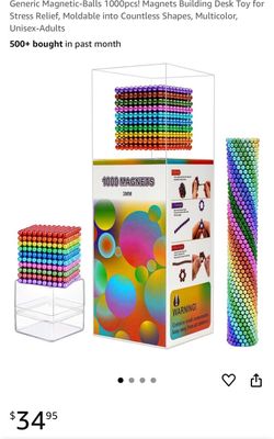 1000 Pieces Magnets magnetic Balls Toys Kids