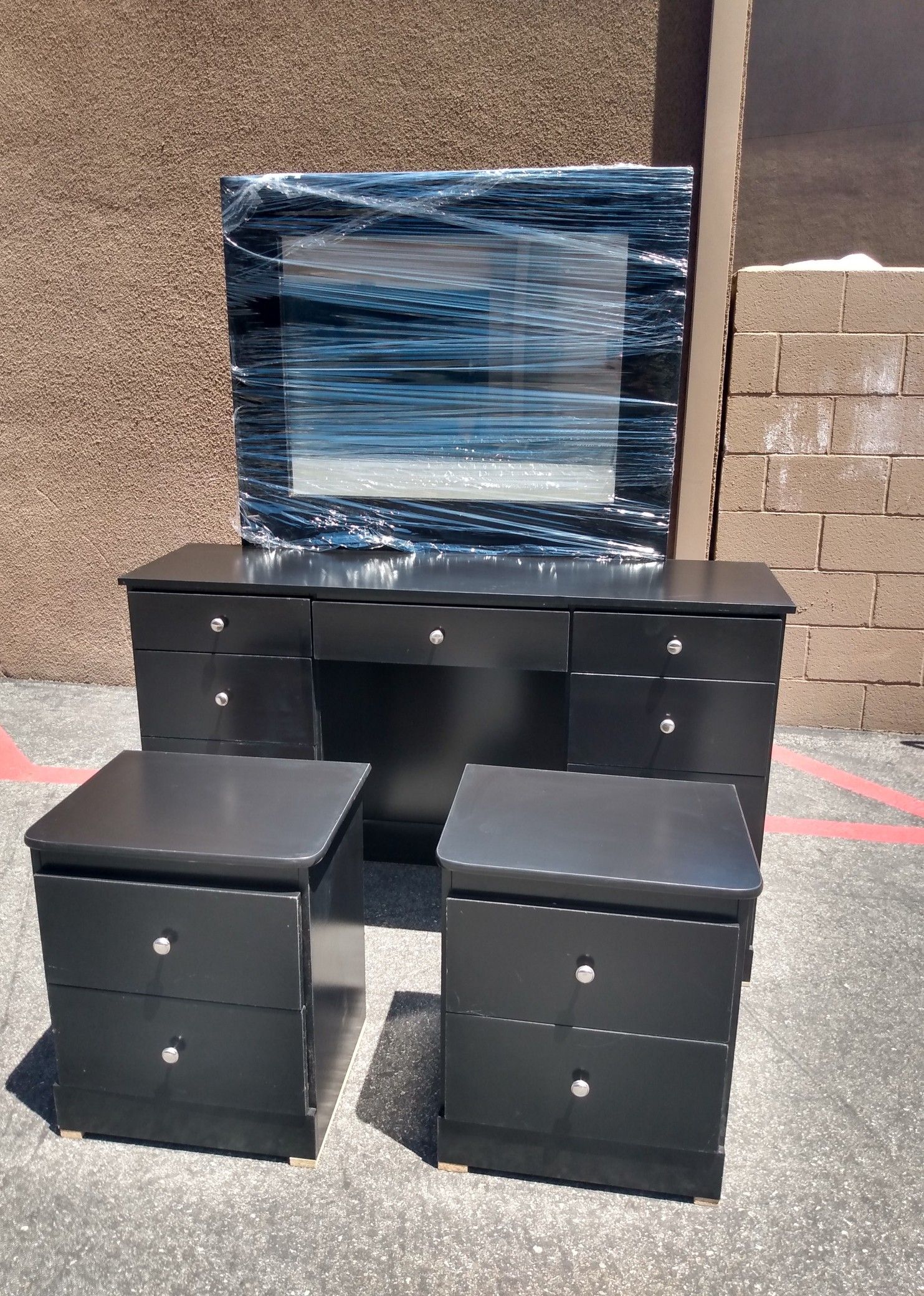 Black Vanity Dresser Furniture Set - We Deliver!