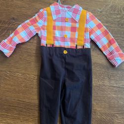 Scarecrow Farmer Halloween Costume 2T-3T