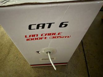 Cat6 Bulk Ethernet Cable - 140ft Left (Solid Copper, CMR