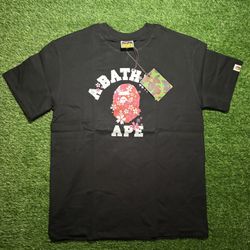 Pink bape tee size small