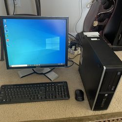 Hp i5 Desktop Computer W/Windows 10 & Lifetime Office 8gb 500HDD Wifi (Fast)