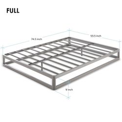 Ace of Base : Round 9" Platform Bed Frame Queen Size 