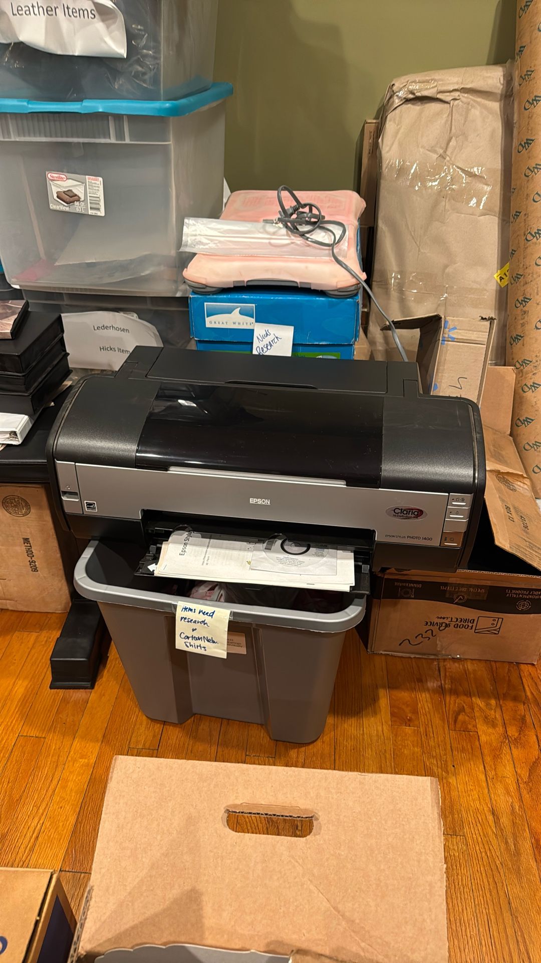 Epson Stylus Photo 1400 Inkjet Printer Untested Nonprofit Donation Clean Condition