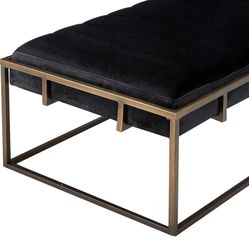 Velvet Ottoman Bench  - Pick Up NoMa DC