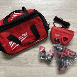 M12 FUEL 12V Cordless 1/4 in. Hex 2-Speed Screwdriver w/ Batteries And Charger