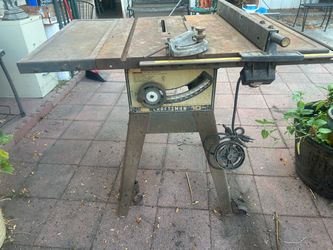 Vintage Craftsman 113 10” Cast-Iron Table Saw – Running Motor – Fence + Miter Gauge