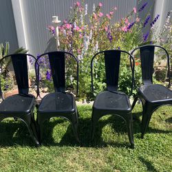 Black Metal Chairs 