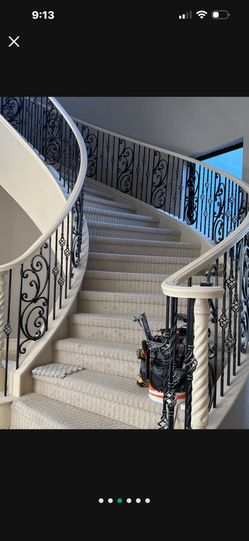 Black wrought iron Banister Spindles