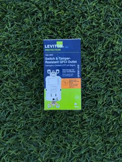 Leviton ‎GFSW1-KW 15A 125V Combo Tamper-Resistant GFCI Outlet