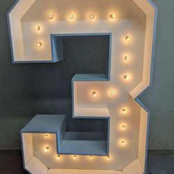 Marquee Letter And Numbers