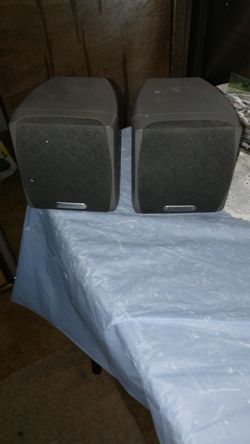 PAIR OF CAMBRIDGE SOUNDWORK SPEAKERS.