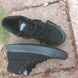 Shoes Bold Black Vans High Tops 