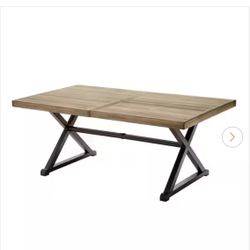 72 in. Rectangular Metal With Tile Top