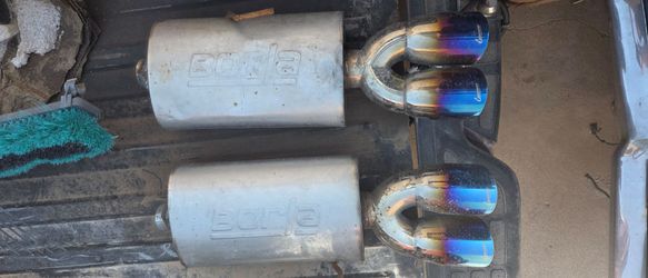 Borla mufflers with dual burnt end tips