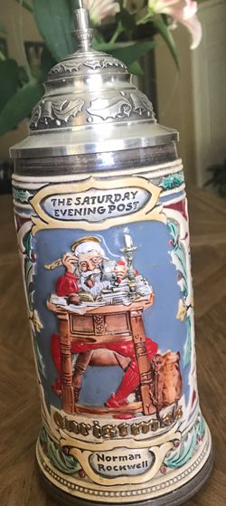 Budweiser Norman Rockwell’s Santa’s Mailbag Stein