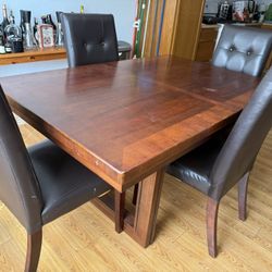 Solid Wood Dinner Table 