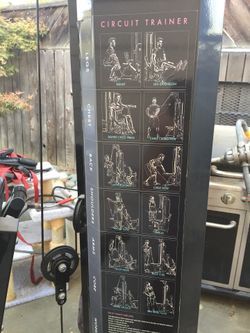 Weight Machine. Marcy Pro Circuit Trainer PM 4510. Purchased at Dick s for 499. Only thing wrong is slight damage on back of chair from cat claws. for Sale in Visalia CA OfferUp
