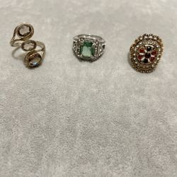 Sparkle Costume Ring Lot