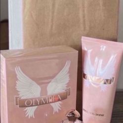 Perfume Olympea Paco rabanne perfume. 1.7 Fl Oz. NEW. And Lotion 3.4 Oz. Used Once.