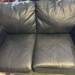 Leather Couches ,2seats And 1seat)