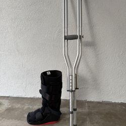 Crutches And Brace 