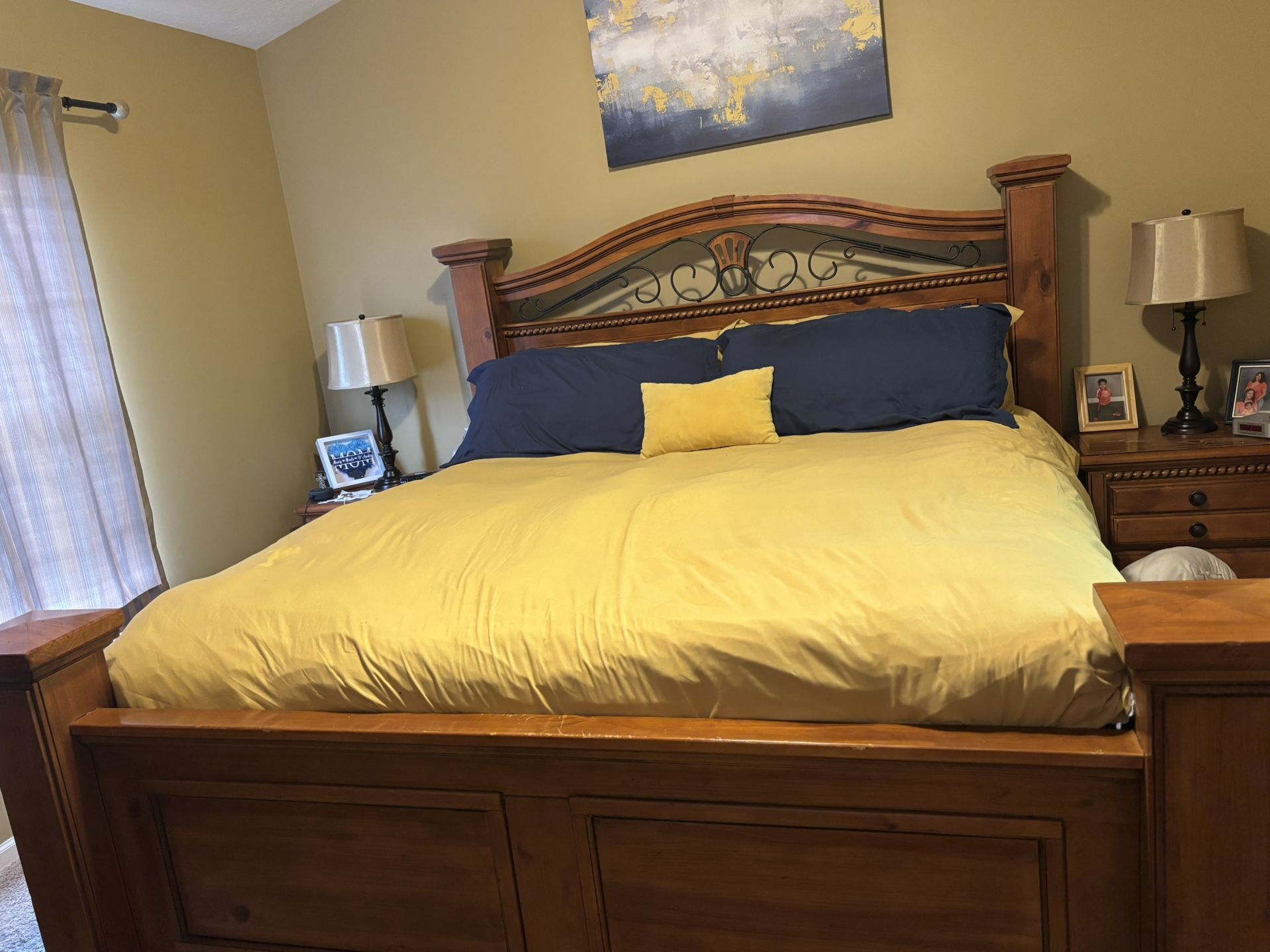 King Size Oak Bedroom Set