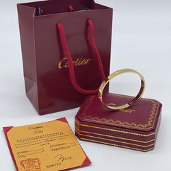 Cartier Love Bangle Bracelet Gold Size 21