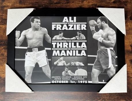NEW Ali vs Frasier Thrilla in Manila ready to hang Mancave just $20 