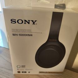 Sony XM4 Headphones (Black) BRAND NEW (WH-1000XM4)