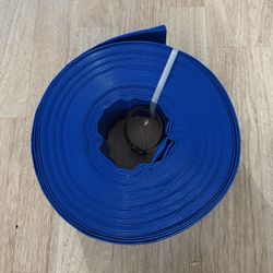 3"x100FT Hose, Blue Heavy duty with 2 Clamp