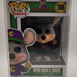 Funko POP Retro Chuck E. Cheese #186 W/Protector 🔥