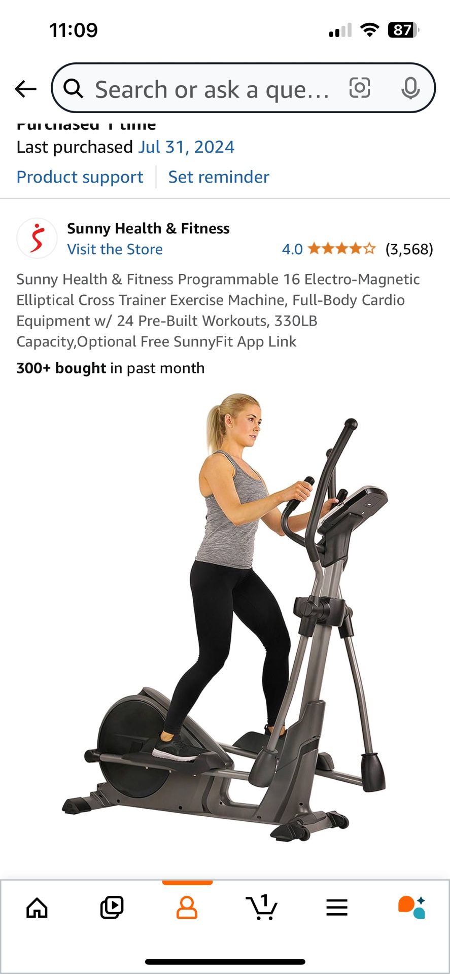Unused Elliptical
