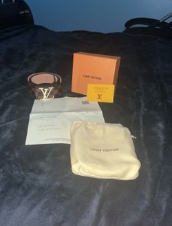 Gold Monogram Louis Vuitton Belt Size 110 cm