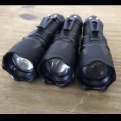 Set of 5 Torch Flashlights 250lm Water Resistant