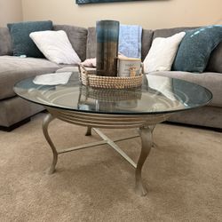 Glass Top Coffee Table 