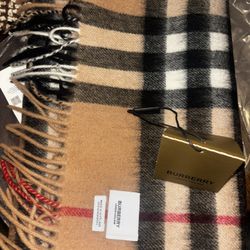 Check Cashmere Scarf