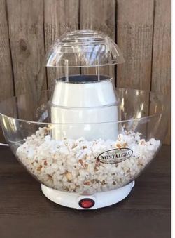 Hot Air Popcorn Popper Fountain 24 Cup Nostalgia Holiday Party