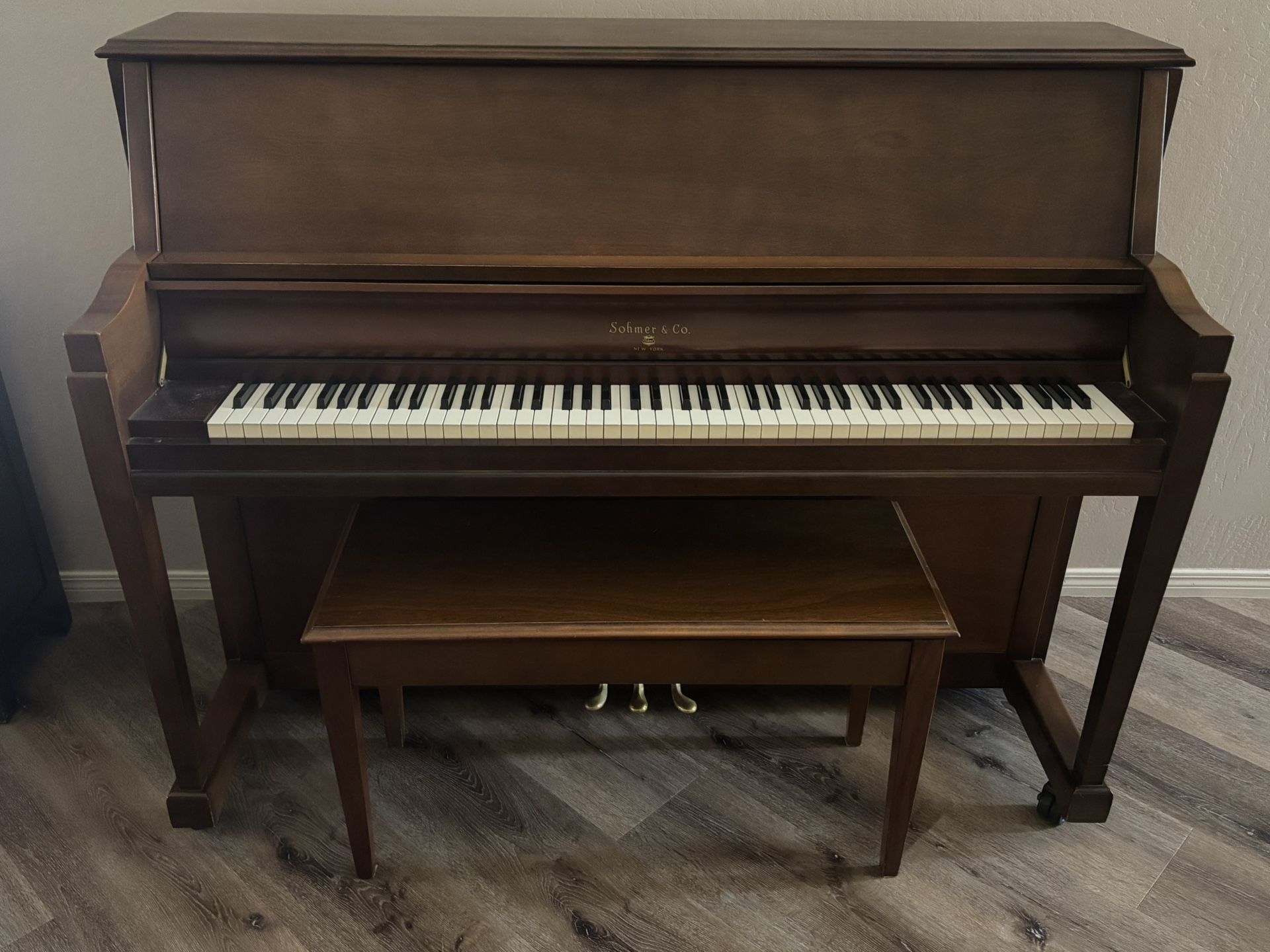 Sohmer & Co 45-S Professional Upright Piano