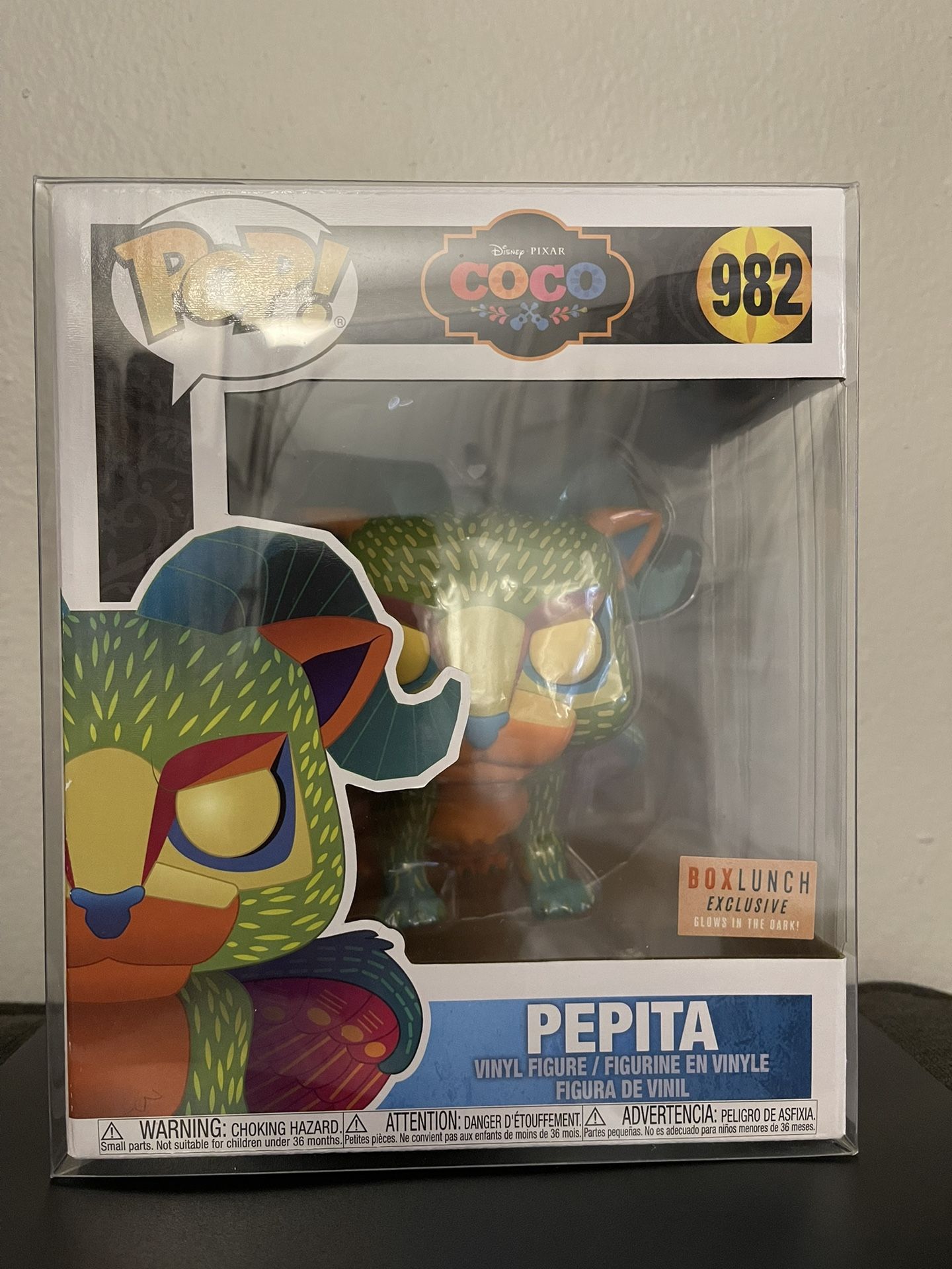 Disney Pixar Coco: Pepita BoxLunch Exclusive Glows In The Dark Funko Pop Jumbo