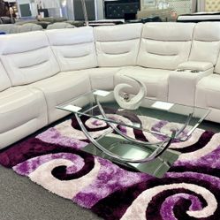 Stunning White Power Reclining Sofa Sectional Available Amazing Deal Only $1999