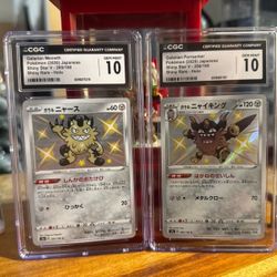 2-in-1 CGC Gem Mint 10 Special – Shiny Galarian Meowth & Perrserker (Japanese)