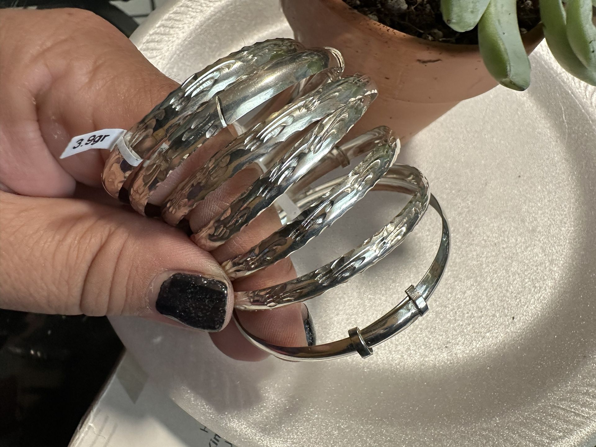 Bangle Bracelets Silver