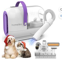 Homeika Pet Grooming Kit, 3.0L Dog Hair Vacuum Suction 99% Pet Hair, 7 Pet Grooming Tools, Storage Bag, 5 Nozzles