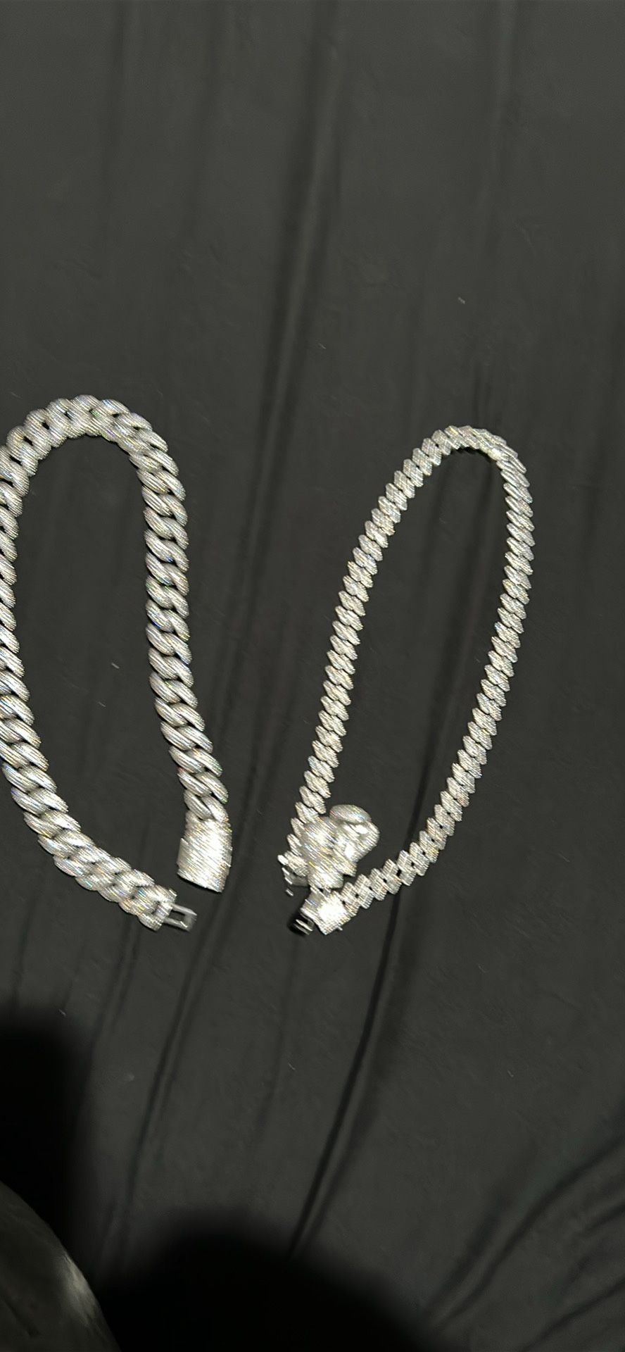 Cuban Chain White Gold