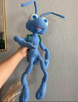 DISNEY PIXAR A BUG’S LIFE FLIK PLUSH INTERACTIVE TALKING TOY JUMBO 36” BUG’S LIFE PLUSH