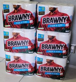 Brawny Paper Towels 6=12 Rollz