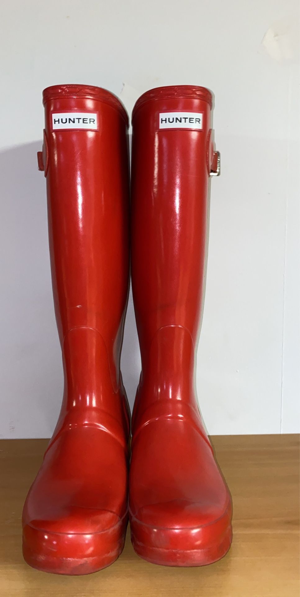 Hunter Boots, red rain boots