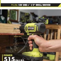ONE+ 18V Cordless 1/2 in. Drill/Driver Kit with (1) 1.5 Ah Battery and Charger