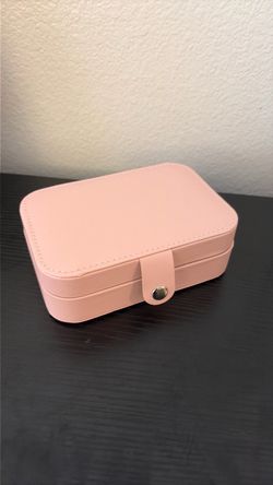 Pink Travel Jewelry Box Organizer